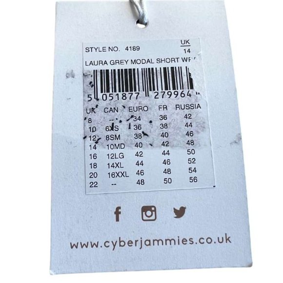 CyberJammies | Women's Modal Robe/Wrap | Grey - Picture 5 of 5